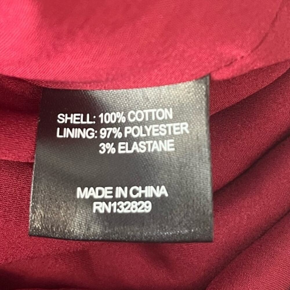 House of Harlow 1960 x REVOLVE Tori Skirt Berry Red Corduroy Women's sz. XS - Picture 8 of 9